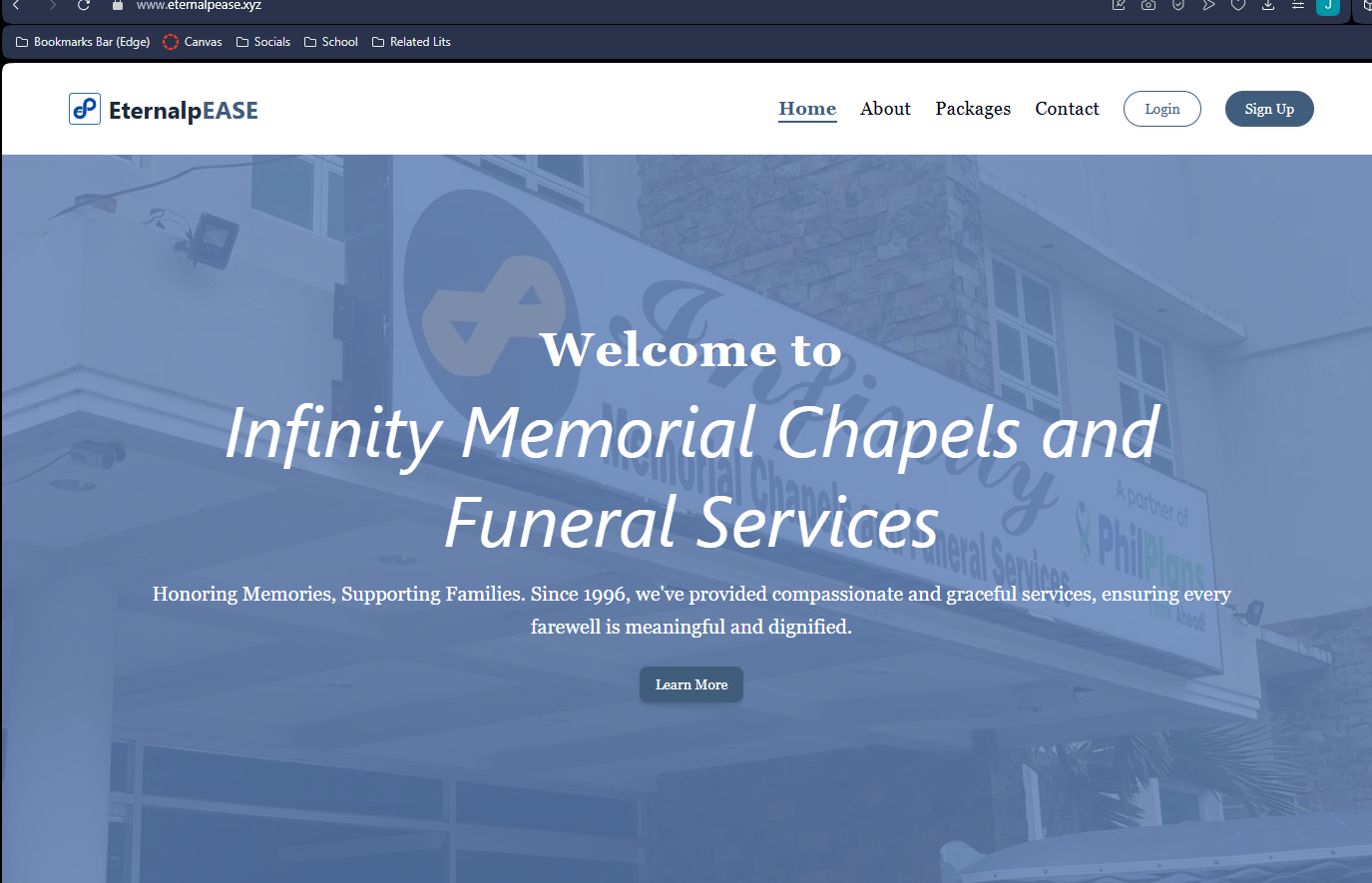 EternalpEASE Website Preview