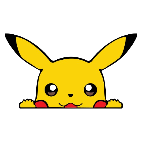 Pikachu peeking